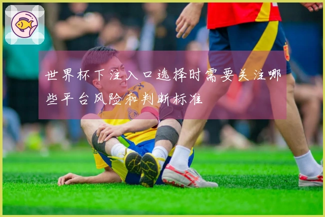 世界杯下注入口选择时需要关注哪些平台风险和判断标准